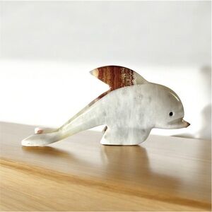 MARBLE Dolphin White And Brown